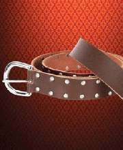 Leather belt brown Robin Hood. Windlass